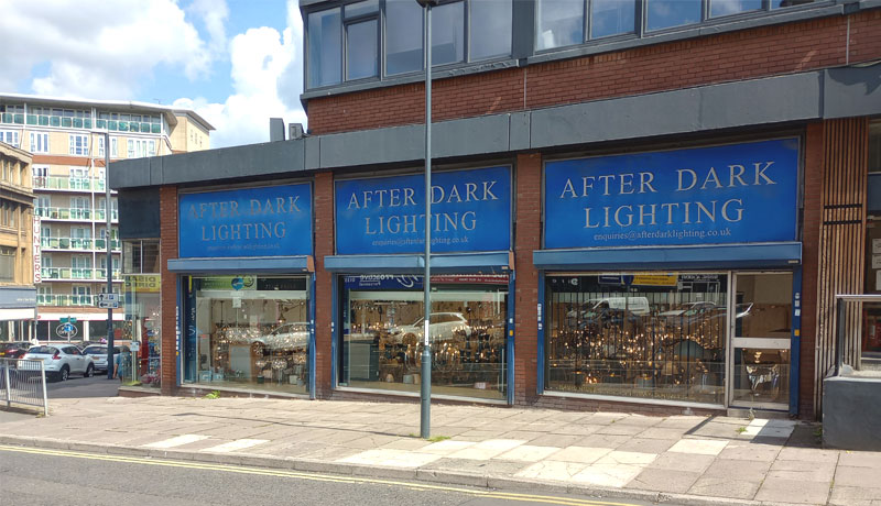The After Dark Lighting showroom, Derby