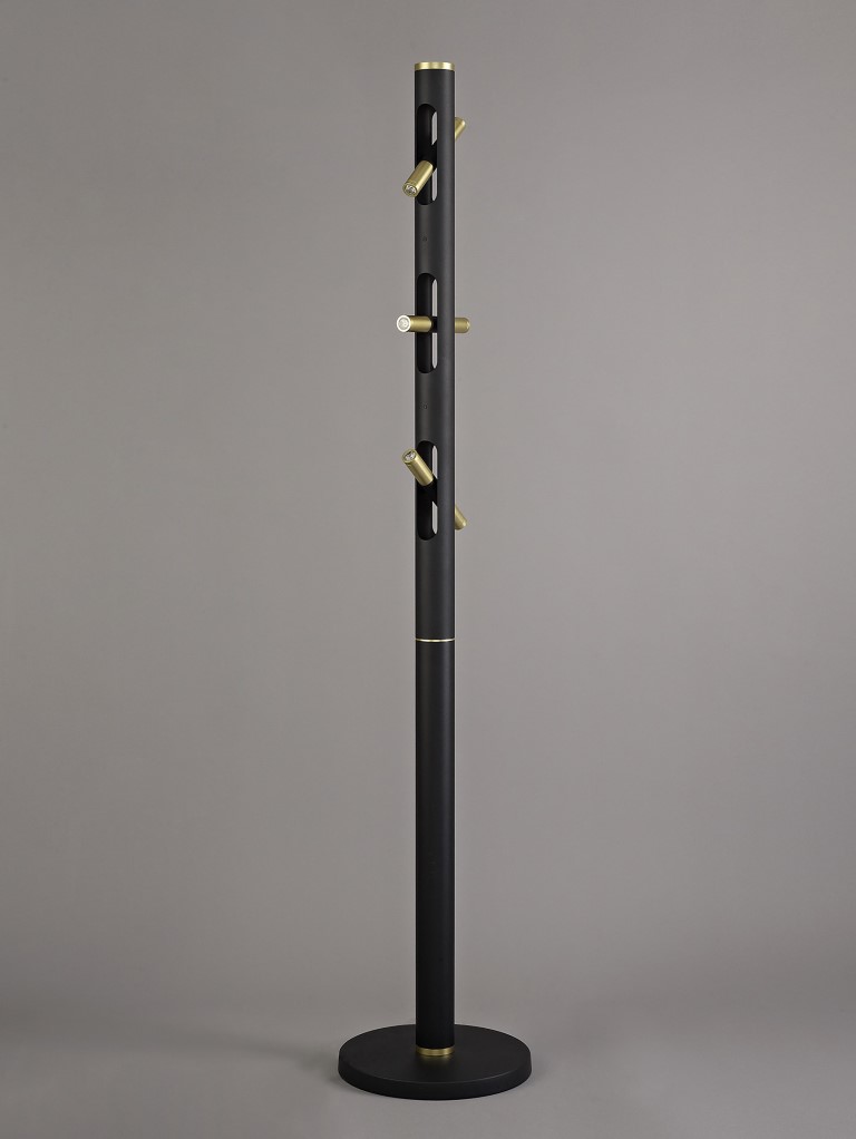 Avery Floor Lamp 6 x 2W LED 3000K 1680lm Sand Black Gold 3yrs Warranty